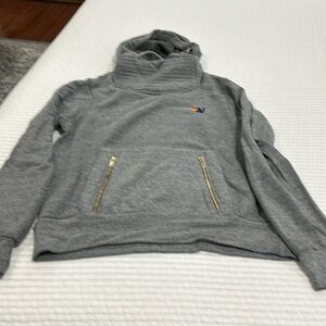 Aviator Nation Ninja Pullover Sweatshirt Heather Grey. Unisex